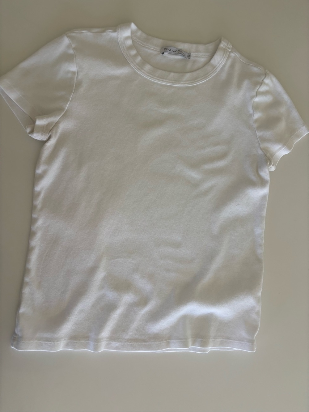 Michael Stars Classic White Crewneck Tee - 100% Cotton
